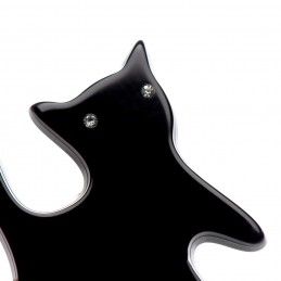 Medium size cat shape hair elastic with decoration in Black Kosmart - 4