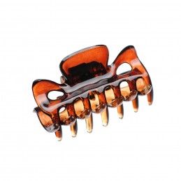 Small size regular shape hair jaw clip in Brown Kosmart - 1