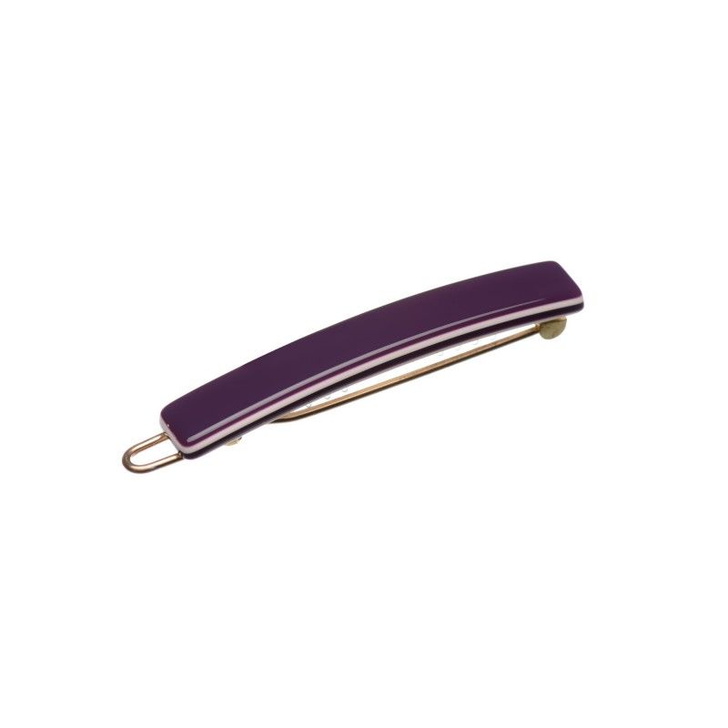Very small size tiny and skinny hair clip in Violet and Ivory Kosmart - 1