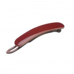 Small size rectangular shape hair clip in Bordeaux and Nude Kosmart - 1