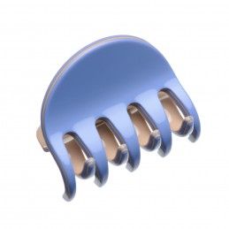 Medium size regular shape Hair jaw clip in Sky blue and hazel Kosmart - 1