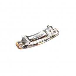 Very small size rectangular shape hair clip in Onyx Kosmart - 2