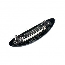 Small size oval shape Hair clip in Black Kosmart - 3