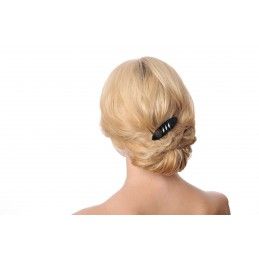 Medium size oval shape Hair clip in Black Kosmart - 4