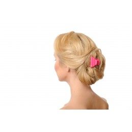 Medium size regular shape Hair claw clip in Pink Kosmart - 4