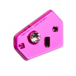 Small size special shape brooch in Pink Kosmart - 2
