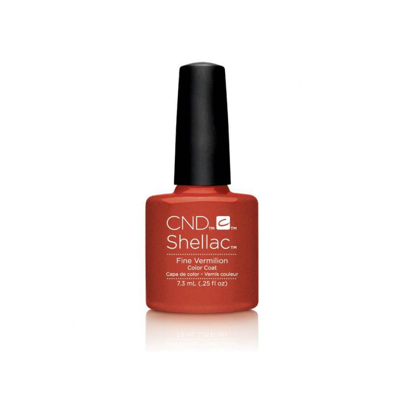 Shellac nail polish - FINE VERMILION CND - 1